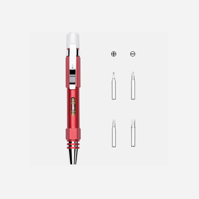 4 in 1 Mini Pen Screwdriver set with Led light 