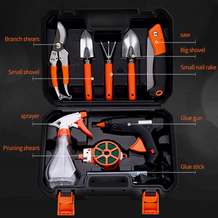 Customized gardening tool bag and equipment gardening tool set 