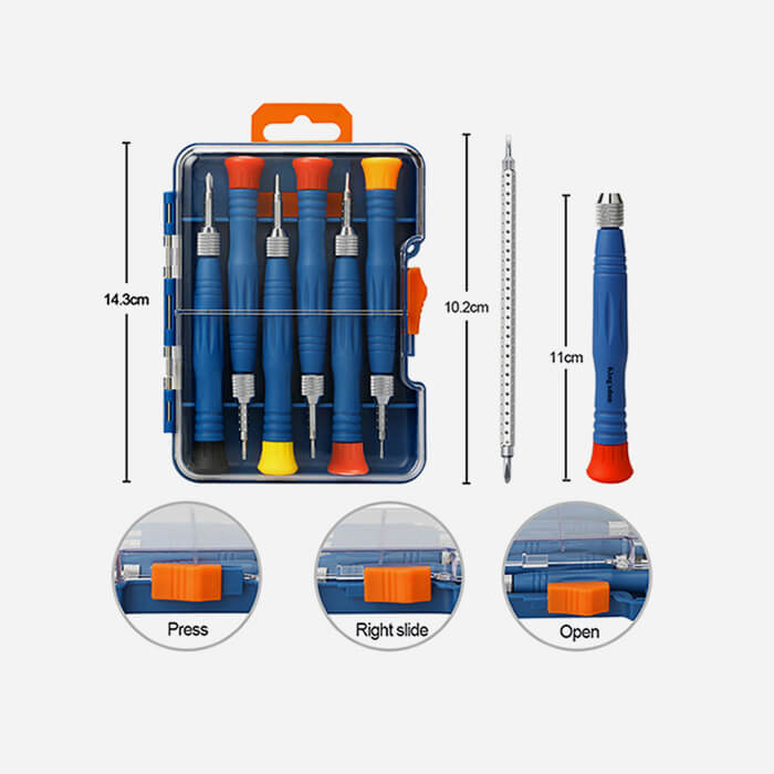 12PCS Magnetic Driver Kit screwdriver set 