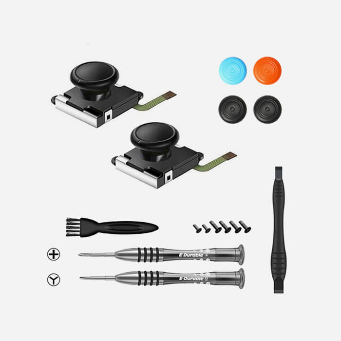 3D Analog Gamepad Thumb Stick Replacement Repair Tool Kit 