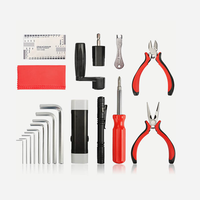 19 Pieces Guitar Tool Set Maintenance Cleaning Kits 