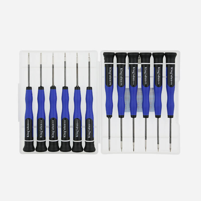 12pcs Magnetic Screwdriver Set with Slotted Torx Cross Head 
