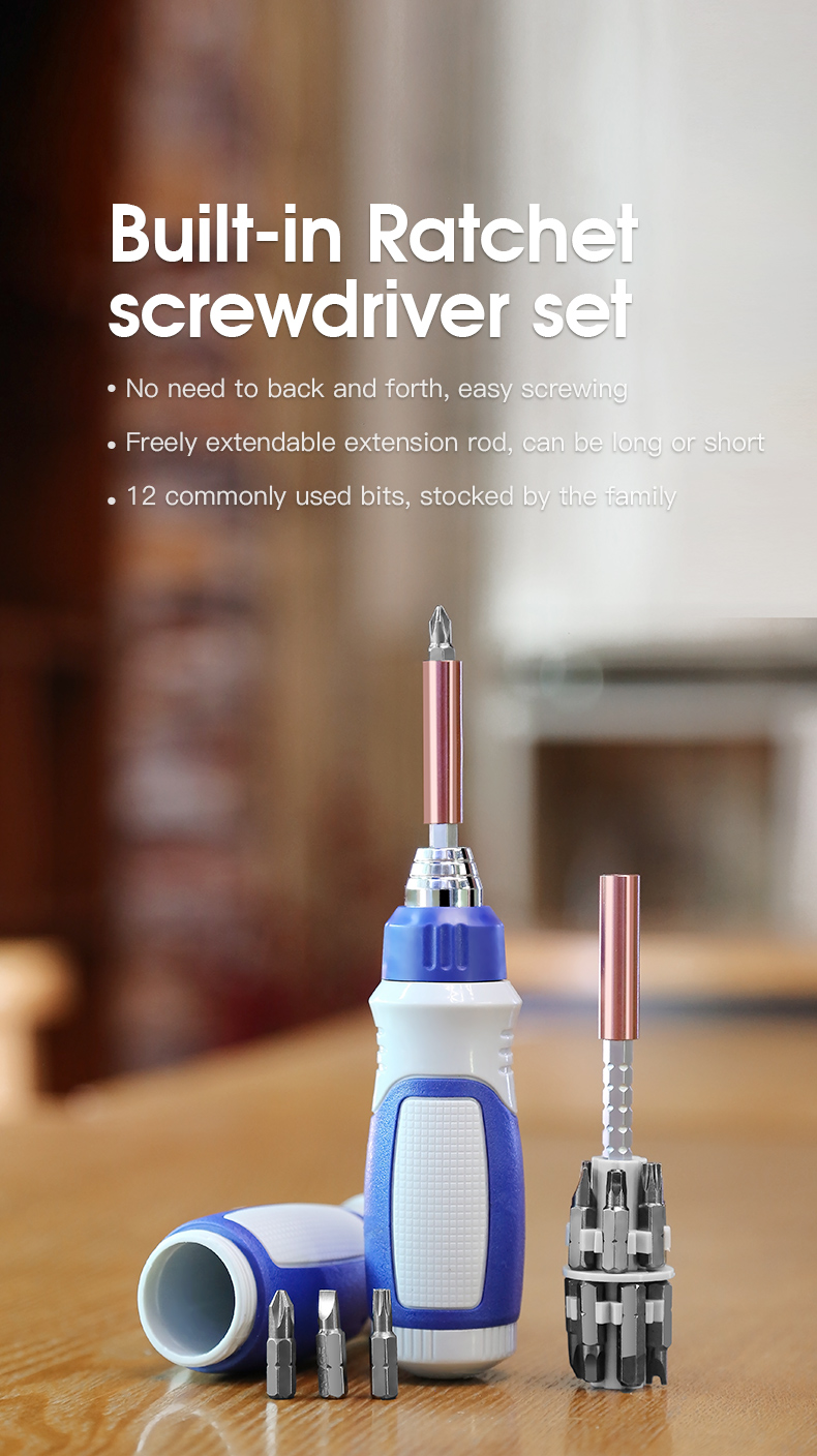 DIY Ratchet Screwdriver Spiral Ratchet Screwdriver Kingsdun Tools for Cellphone X box Watches, Cameras KS-840080