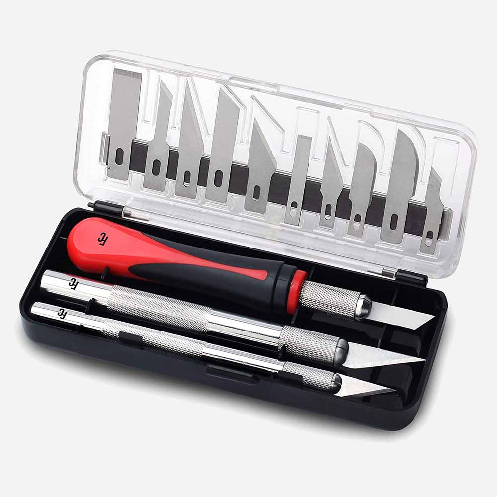 Wholesale Precision Craft Knife Set 16 Pieces - Professional Razor Sharp Knives 