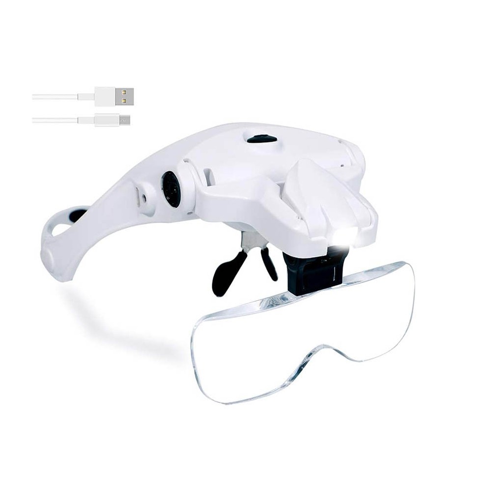 Small Batch Hands Free Headband Magnifying Glass 