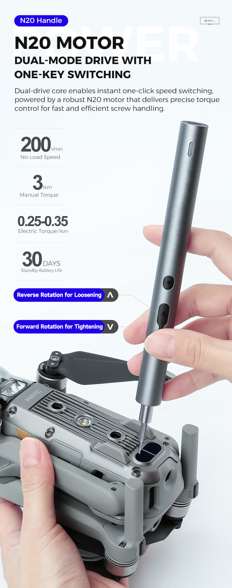 UF-882037 electric screwdriver set with 36 S2 steel bits