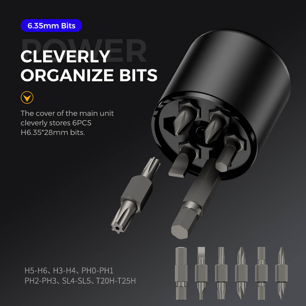 14-in-1 Electric & Manual Screwdriver Set with 3 Torque Settings