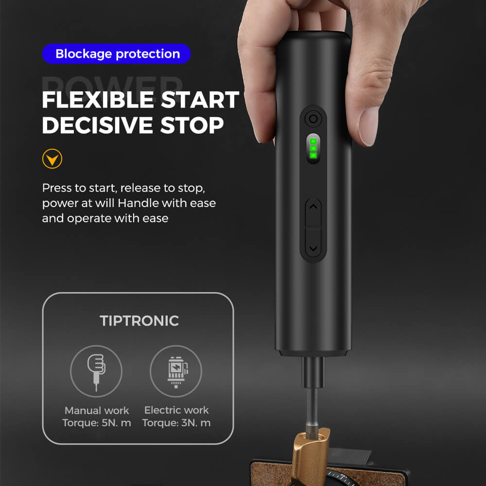 14-in-1 Electric & Manual Screwdriver Set with 3 Torque Settings