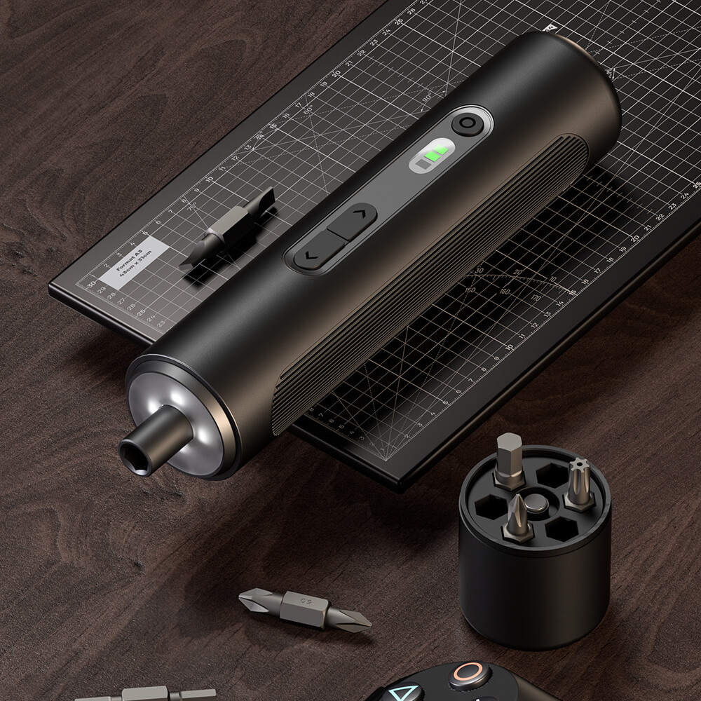 14-in-1 Electric & Manual Screwdriver Set with 3 Torque Settings