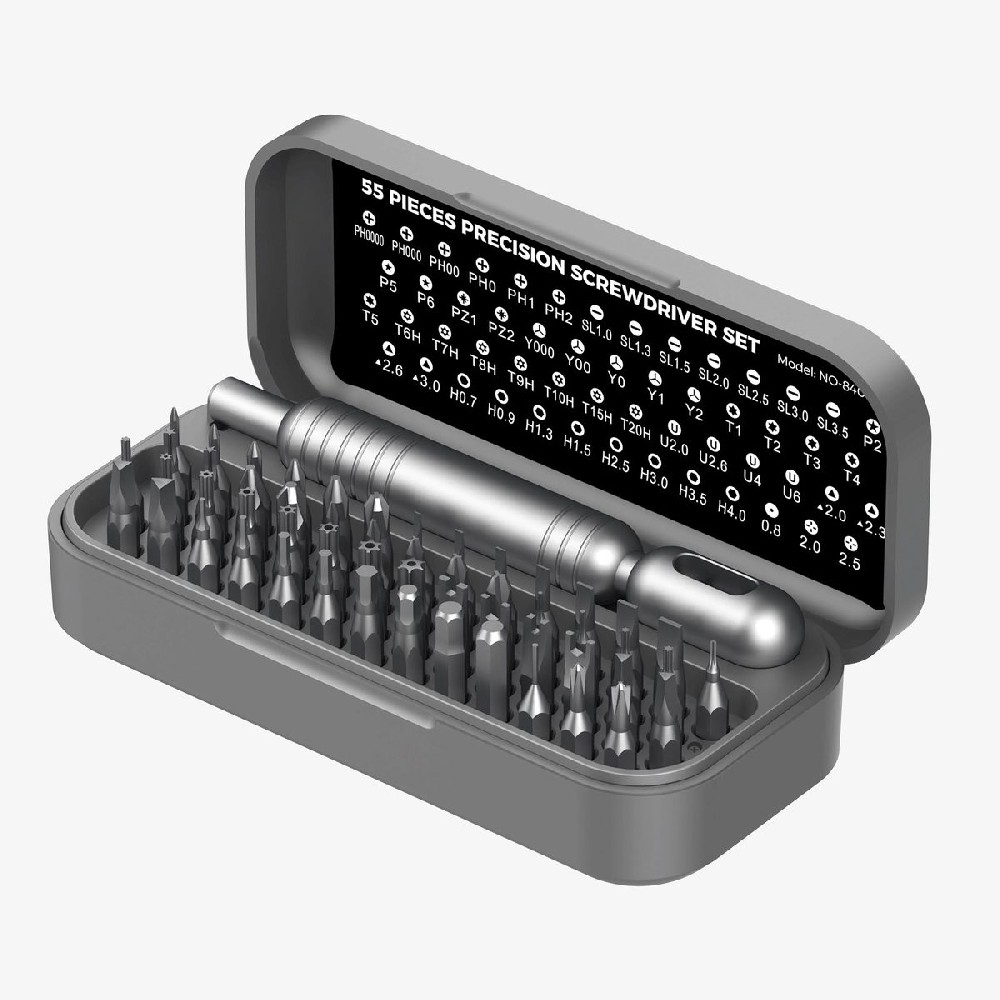 55-in-1 Precision Screwdriver Set with Compact Storage Case 